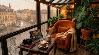 Thumbnail: Chill Rainy Day ☕️ Cozy Coffee Shop Ambience & Smooth Piano Jazz Music for Study, Work & Relax
