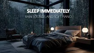 Thumbnail: Escape Insomnia with Rainy Night Piano 💤 Forest Rain and Window Sounds for Deep Sleep Tonight
