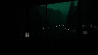Thumbnail: Deep Forest Rain Sounds Around a Peaceful Cabin 🌧 (No Ads) | Dark Bedroom Ambience for Deep Sleep