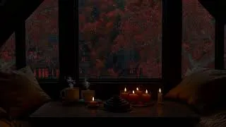 Thumbnail: 🌧️ The Most Relaxing Autumn Window Ambience | Rain & Candlelight for Sleep