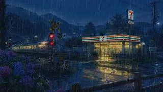 Thumbnail: Rain Sounds & Calm Lofi 🌧️ Deep Sleep Music for Sleep