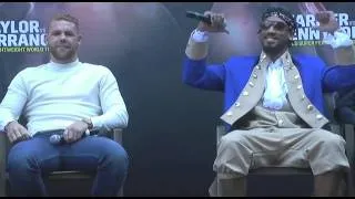 Thumbnail: COMEDY SHOW ! MUST WATCH !!! Saunders vs Andrade Press Conference in Boston 24th August Video HD