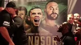 Thumbnail: BEEF !! Fury vs Pianeta Weigh in ! Deontay Wilder interrupts and got answer from Fury