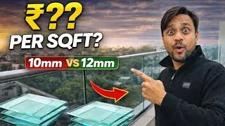 Thumbnail: Balcony Glass Railing Cost 2026 | 10mm vs 12mm Comparison + Full Price Breakdown 😳