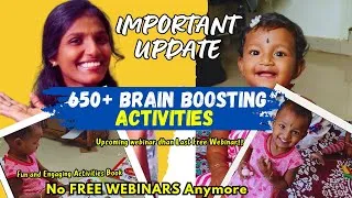 Thumbnail: 💥தமிழில்: 650+ Brain-Boosting Activities for Kids🌟 NO MORE FREE WEBINARS🚫 #earlylearning #parenting