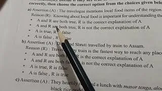Thumbnail: Class VII/ A Memorable Semester Break/ English/ Page 30/ Assertion & Reason 