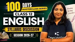 Thumbnail: Introduction to Syllabus | Class 12 | English | 100 Days Masterclass Series