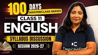 Thumbnail: Introduction to Syllabus | Class 11 | English | 100 Days Masterclass Series