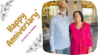Thumbnail: Happy Anniversary wishes to Mom & Dad | Wedding day| A Day in Barbeque Nation |Ahmedabad|Gandhinagar