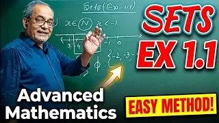 Thumbnail: Advanced Mathematics Sets Exercise 1.1 Class 9 CBSE @RajeshTutorials