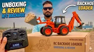 Thumbnail: JCB Unboxing Full Vlog | New 3DX Backhoe Loder Bruder HuLNa Full Remote Fontrol 6 Channel Testing |