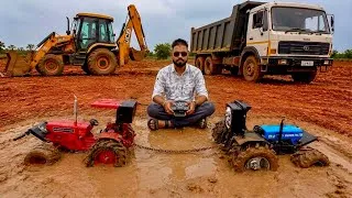 Thumbnail: RC Tractors Vlog | Mahindra 575 Di xp Plus, Sonalika 69 RX 4x4 Tractor Pulling Stocked Tractor |