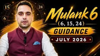 Thumbnail: Mulank 6 Guidance for July 2026 | Career, Relationship, Finance & Remedy #bestnumerologistinindia
