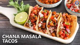Thumbnail: Quick Chana Masala Tacos | Indian Style Tacos | Leftover Chapati Hack | Homemade Recipe | Chef Varun