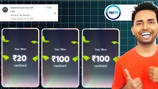 Thumbnail: Scan & Pay ₹20, ₹100, ₹100 Cashback - Paytm New Offers -  | Free ₹10 Amazon Gift Card Earning Offer✅
