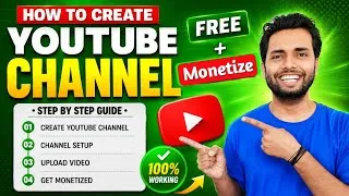 Thumbnail: How to Create YouTube Channel in 2026 & Get Monetized FAST Full Guide | YouTube Channel Kaise Banaye