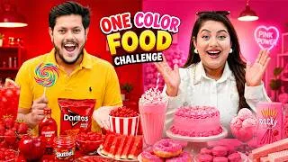 Thumbnail: ২৪ ঘণ্টা শুধু এক রঙের খাবার খাওয়ার প্রতিযোগিতা 😱 | One Color Food Challenge | Rakib Hossain