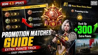 Thumbnail: BGMI 4.5 Update Promotional Matches Guide 🔥 | Extra Points Trick + Easy Promotion