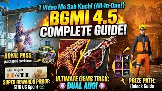 Thumbnail: ​🔥 BGMI 4.5 Complete Guide! 😱 RP, Prize Path, Super Rewards & Ultimate Gems Secret! 