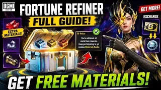 Thumbnail: BGMI Fortune Refiner Full Guide 🔥 Get FREE Materials, Rewards & Exchange Tips!