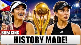 Thumbnail: WORLD STUNNED! Alex Eala JUST MADE HISTORY With Record-Breaking $252,000 Title