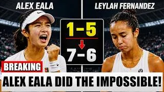 Thumbnail: ALEX EALA DID THE IMPOSSIBLE! Down 1-5, She DESTROYED Leylah Fernandez!