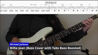 Thumbnail: Michael Jackson - Billie Jean (Bass Cover with Tabs Bass Boosted)
