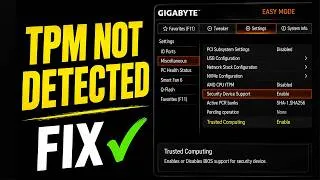 Thumbnail: How to Fix TPM Not Detected in BIOS | Gigabyte Z890 UD TPM 2.0 Enable Guide
