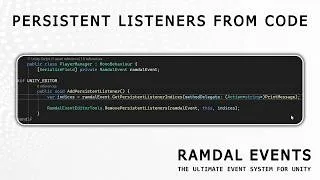 Thumbnail: Managing Persistent Listeners from Code | Ramdal Events