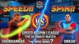 Thumbnail: Shubhankar vs Onkar | High-Voltage Clash! 🏓⚡ Speed & Spin League