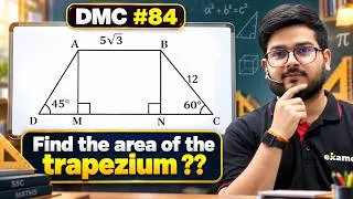 Thumbnail: Can You Find the Area of This Trapezium? 🔥 | SSC Maths DMC #84