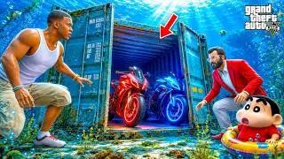 Thumbnail: GTA 5: Rampage & Shinchan🤣 Found Containers Under Ocean 🌊 Full Fun #bommalu #rampageboy #gta5telugu