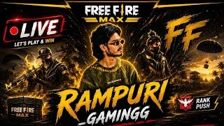 Thumbnail: ⚡ FREE FIRE MAX LIVE | Grandmaster Push | Rampuri_Gamingg #FreeFireMAX  #FFMAX #FFLive #Gaming