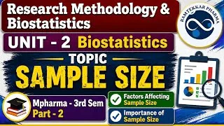 Thumbnail: Sample Size | Factors Influencing Sample Size & Importance of Sample Size | M.Pharm 3rd Sem RMB U2. 