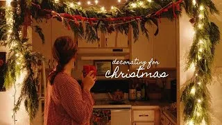 Thumbnail: Decorating My Apartment for Christmas🎄✨ decorating, making homemade garlands & a cozy evening in