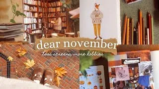 Thumbnail: Dear November 🍂🧶🕯️ creating inspiration to be on my phone less & create more this autumn & winter