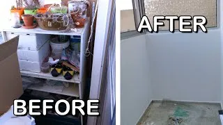 Thumbnail: DECLUTTERING + PAINTING MY SUNROOM | sunroom makeover | tiny space renovation | declutter with me