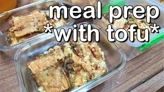 Thumbnail: MEAL PREP WITH ME | cook with me tofu recipes for those who are not sure about tofu