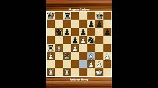 Thumbnail: Andrew hong vs  Magnus Carlsen  • Juni 11 Late, 2024.