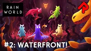 Thumbnail: Exploring the Waterfront Facility with Artificer! | Rain World Downpour ep 2