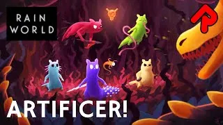 Thumbnail: Playing the Artificer Slugcat in Rain World Downpour! (2023 DLC) | ep 1