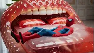 Thumbnail: Jelly Fantasy Beds That Close Around You 😱 Spider-Man Rescue Batman vs Iron Man vs Venom | Funny BED