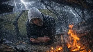 Thumbnail: NIGHTMARE RAIN STORM vs TARP | INSANE CAMPING