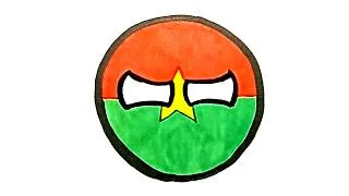 Thumbnail: Drawing Burkina Faso CountryBall | How to Draw CountryBall