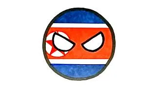 Thumbnail: Drawing North Korea CountryBall | How to Draw CountryBall