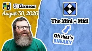 Thumbnail: Misleading! | NYT Mini and Midi Crossword August 30, 2026