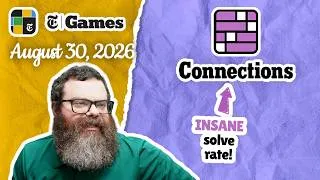 Thumbnail: Gimme. | NYT Connections August 30, 2026