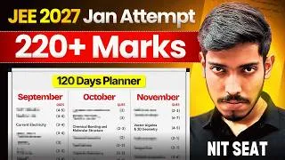 Thumbnail: JEE Mains 2027: 0 to 220+ Marks in Last 120 Days🔥 | January Attempt Complete Roadmap