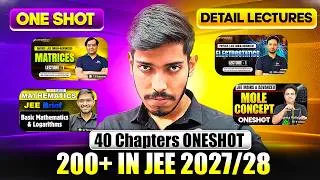 Thumbnail: Best ONE Shots for 200+ in JEE 2027/28🔥| ONE Shots vs Detailed Lectures 