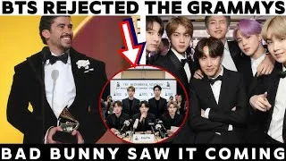 Thumbnail: BTS PUBLICLY QUITS THE GRAMMYS SHOCKINGLY BAD BUNNY HAS PREDICTED THIS LONG AGO 